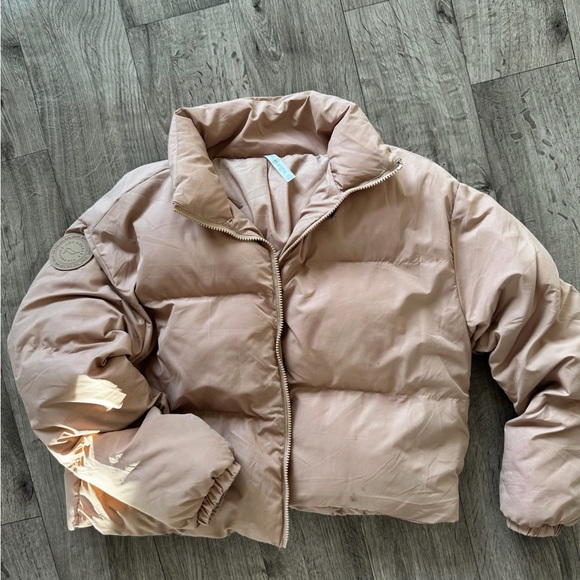 Fabletics Light Brown Puffer Jacket - Picture 5 of 7